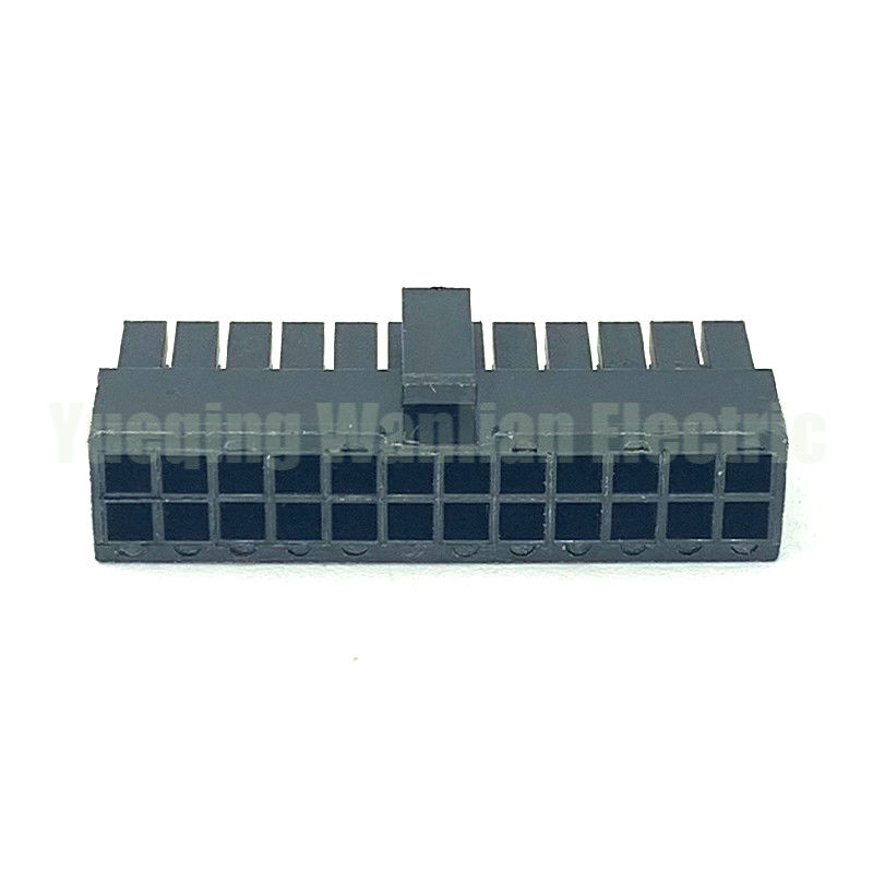 24 PIN 5557 noir mâle pour PC ordinateur ATX carte mère connecteur d'alimentation coque en plastique