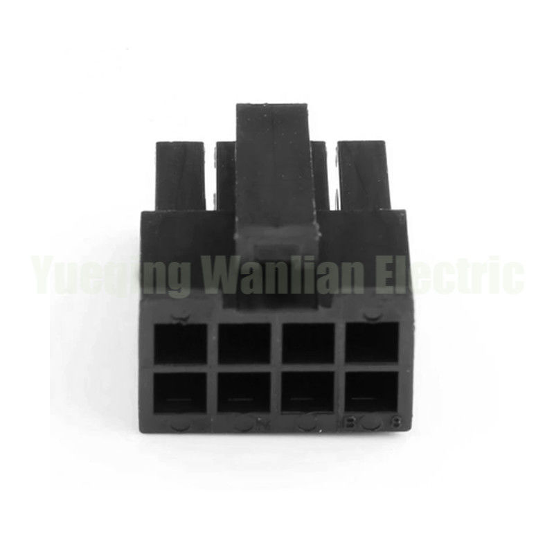 430250800 8 épingles boîtier de réceptacle connecteur double rangée fil à fil carte noire boîtier