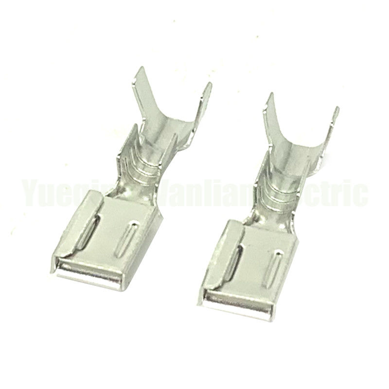QLW-F-300 6.3mm réceptacle féminin alliage de cuivre étain plaqué estampage terminal en laiton