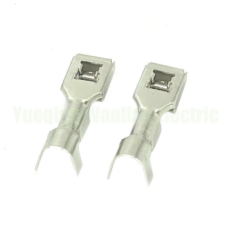 QLW-F-300 6.3mm réceptacle féminin alliage de cuivre étain plaqué estampage terminal en laiton