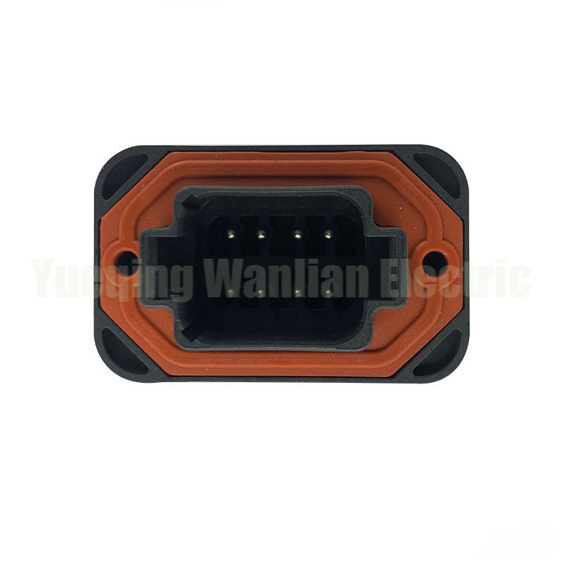 8 broches DT15-8PB Connecteur imperméable à l'eau automobile porte-broches droit connecteur de sortie de panneau de soudure PCB