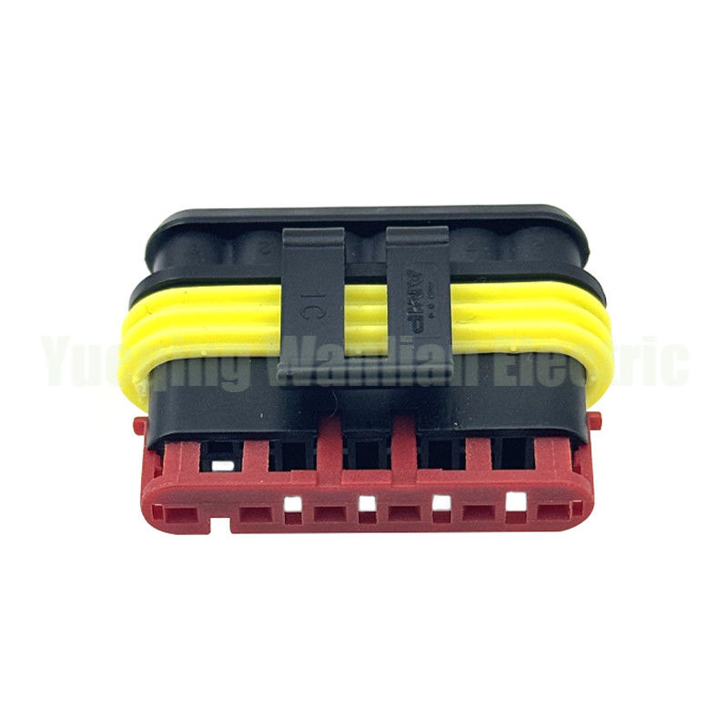 6 épingle 282090-1 Socket Circular Superseal Crimp sans contacts connecteur de fil automatique